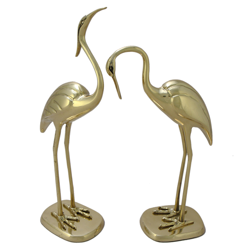 Статуэтка бронзовая пара Журавли Bronze Birds Золотой Статуэтка бронзовая пара Журавли Bronze Birds Золотой в Липецке | Loft Concept