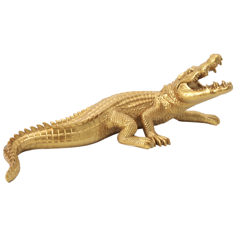 Статуэтка Crocodile Gold Золотой Статуэтка Crocodile Gold Золотой в Липецке | Loft Concept