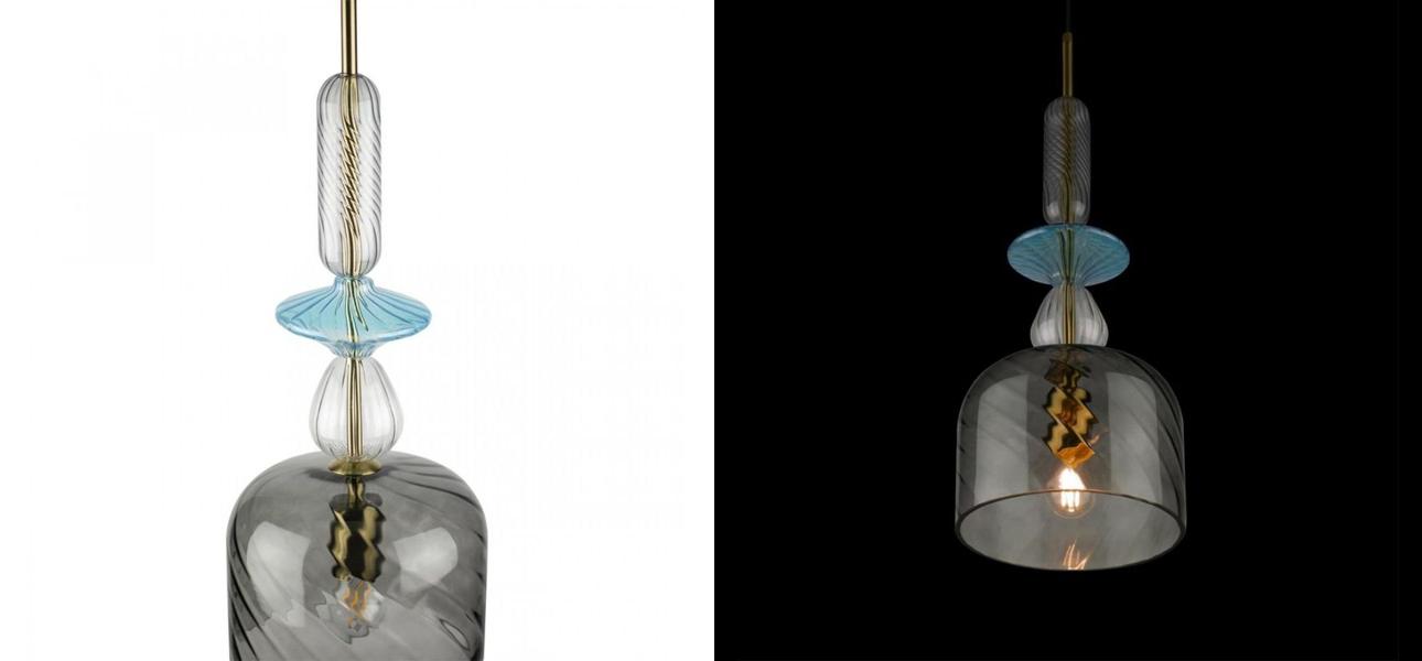 Светильник Flauti Grey Blue D20 см - фото №2