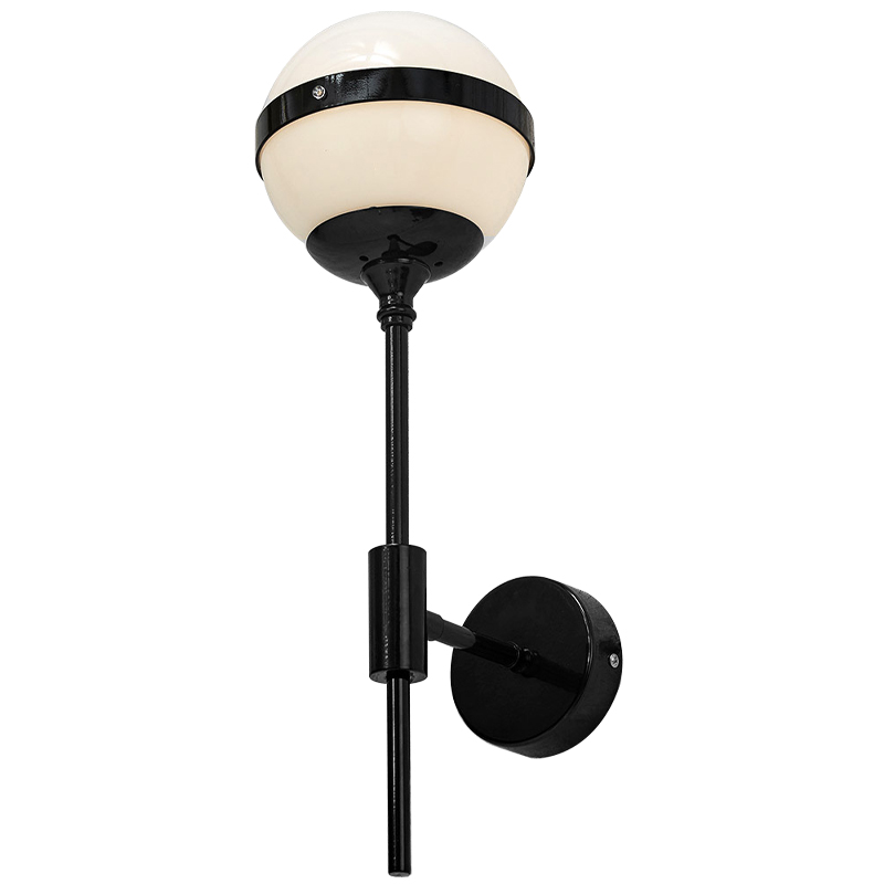 Бра Peggy Futura Black Wall Lamp Белый Черный Бра Peggy Futura Black Wall Lamp Белый Черный в Липецке | Loft Concept