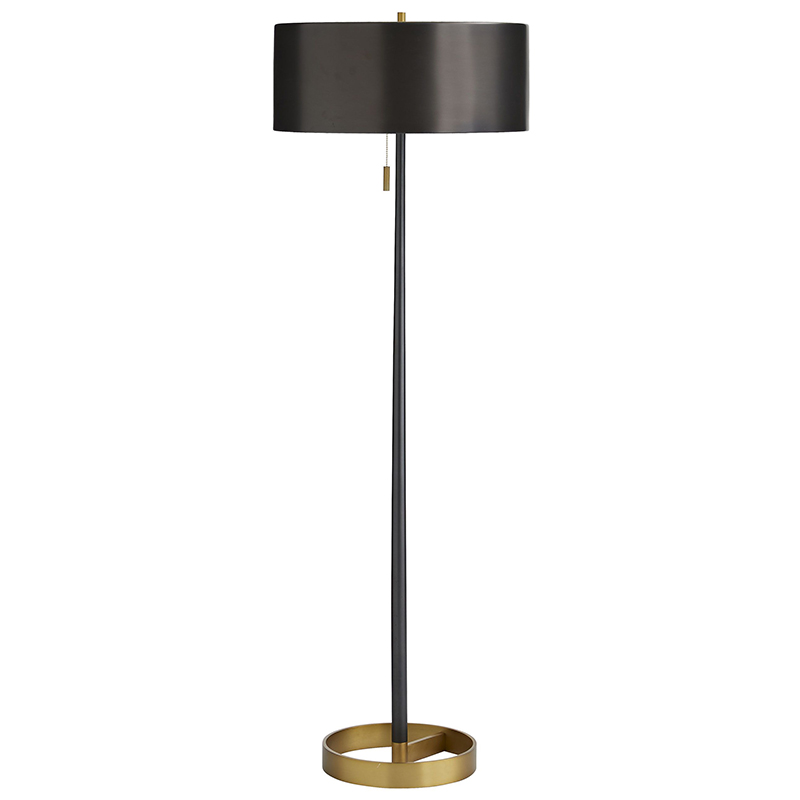 Торшер Arteriors VIOLETTA FLOOR LAMP Black Латунь Черный Торшер Arteriors VIOLETTA FLOOR LAMP Black Латунь Черный в Липецке | Loft Concept