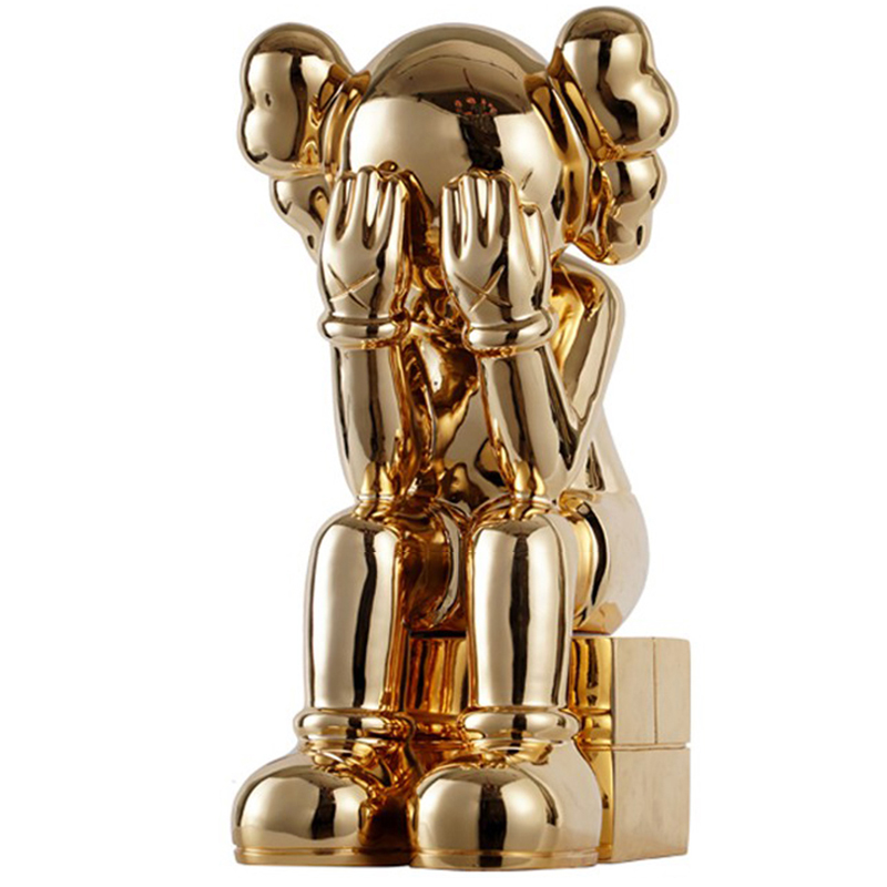 Статуэтка KAWS Passing Through Gold Золотой Статуэтка KAWS Passing Through Gold Золотой в Липецке | Loft Concept