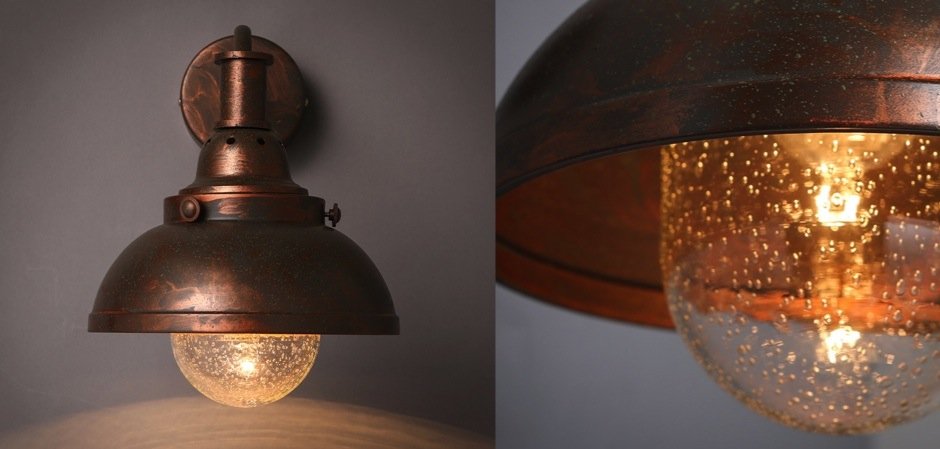 Настеный светильник Old Copper Bra Настеный светильник Old Copper Bra - Loft-Concept в Липецке