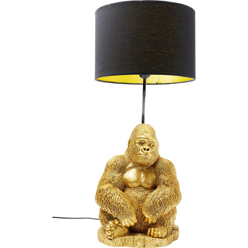 Настольная лампа Golden Gorilla Черный Золотой Настольная лампа Golden Gorilla Черный Золотой в Липецке | Loft Concept