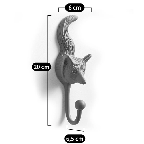 Настенный крючок лиса Fox Wall Hook Green Настенный крючок лиса Fox Wall Hook Green в Липецке