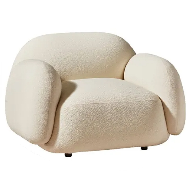 Мягкое кресло для гостиной La Lume Boucle Armchair Бежевый Мягкое кресло для гостиной La Lume Boucle Armchair Бежевый в Липецке | Loft Concept