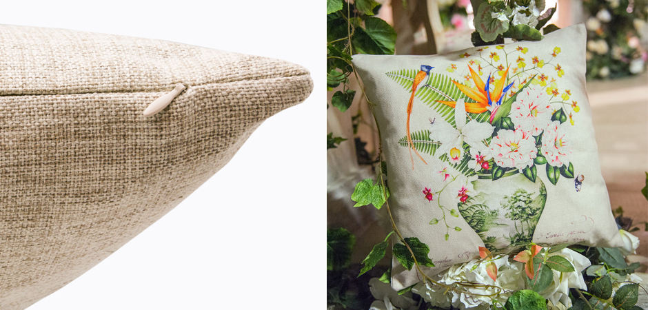 Декоративная подушка Bouquet with Strelitzia Pillow Декоративная подушка Bouquet with Strelitzia Pillow - Loft-Concept в Липецке