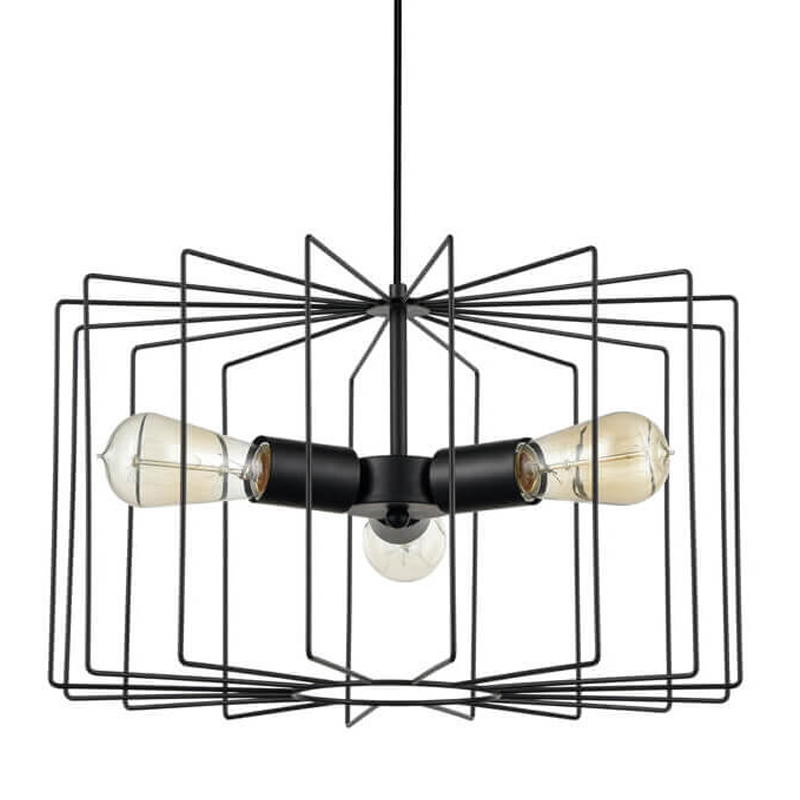 Люстра Cage Wire Color black Черный Люстра Cage Wire Color black Черный в Липецке | Loft Concept