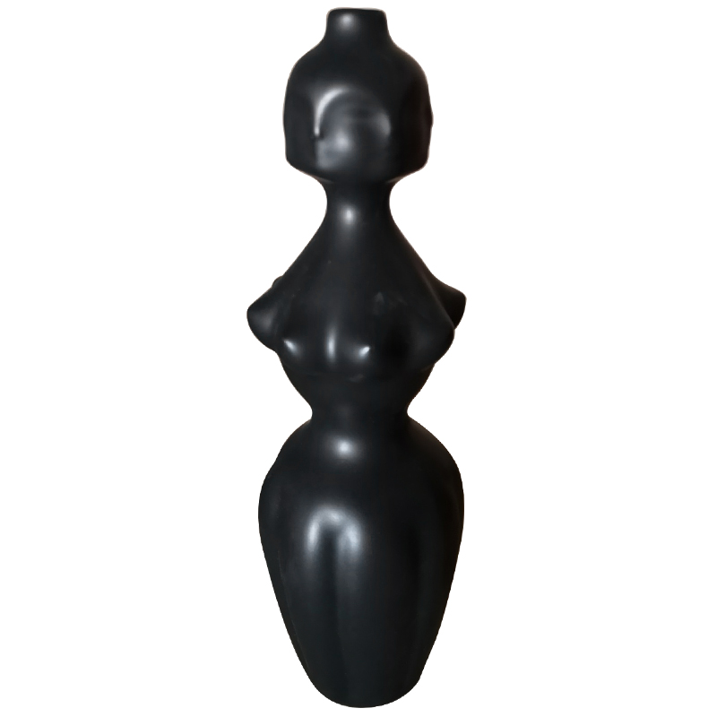 Декоративная ваза OLYMPIA VASE Black Vase Черный Декоративная ваза OLYMPIA VASE Black Vase Черный в Липецке | Loft Concept