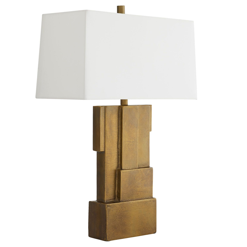 Дизайнерская настольная лампа LEBANON LAMP Коричневый Белый Дизайнерская настольная лампа LEBANON LAMP Коричневый Белый в Липецке | Loft Concept