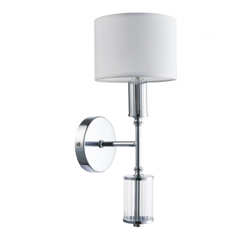 Бра Laurent Sconce white Хром Белый Прозрачный Бра Laurent Sconce white Хром Белый Прозрачный в Липецке | Loft Concept