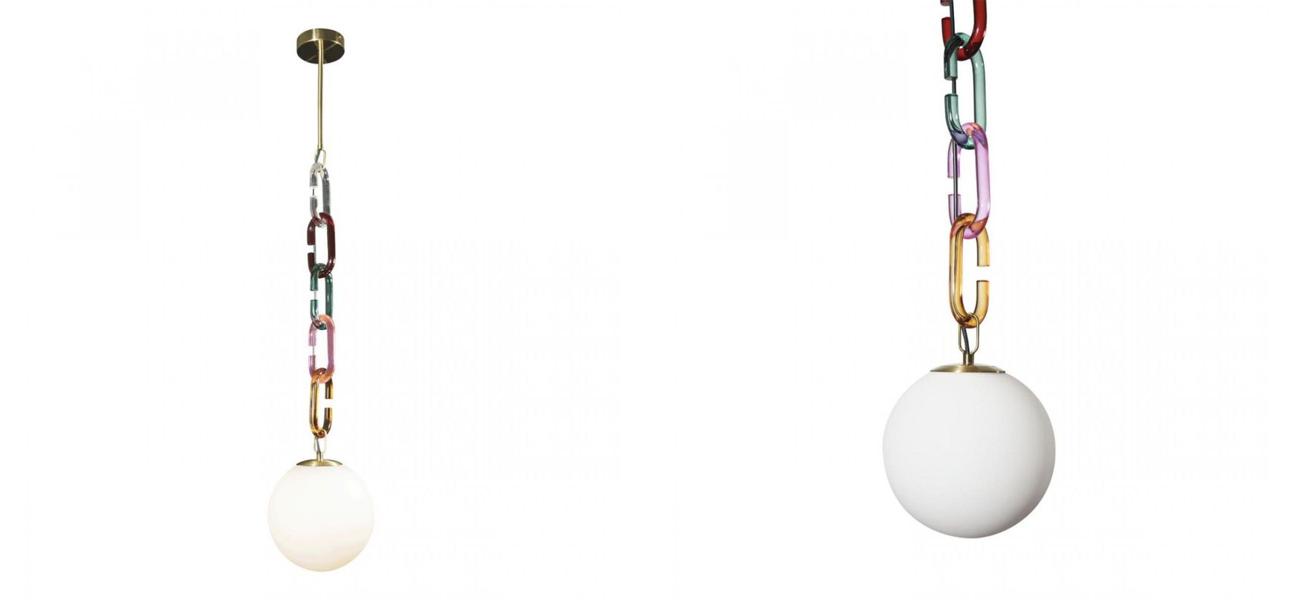 Подвесной светильник с декоративной цепью Brooklyn Studio Multi short - фото