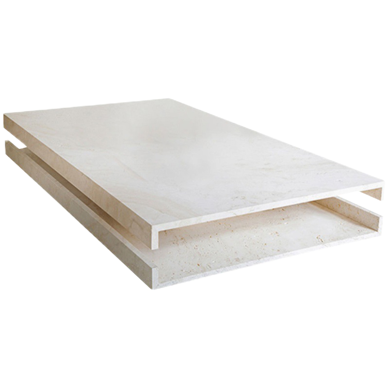 Кофейный стол Allen Travertine Coffee Table Бежевый Кофейный стол Allen Travertine Coffee Table Бежевый в Липецке | Loft Concept