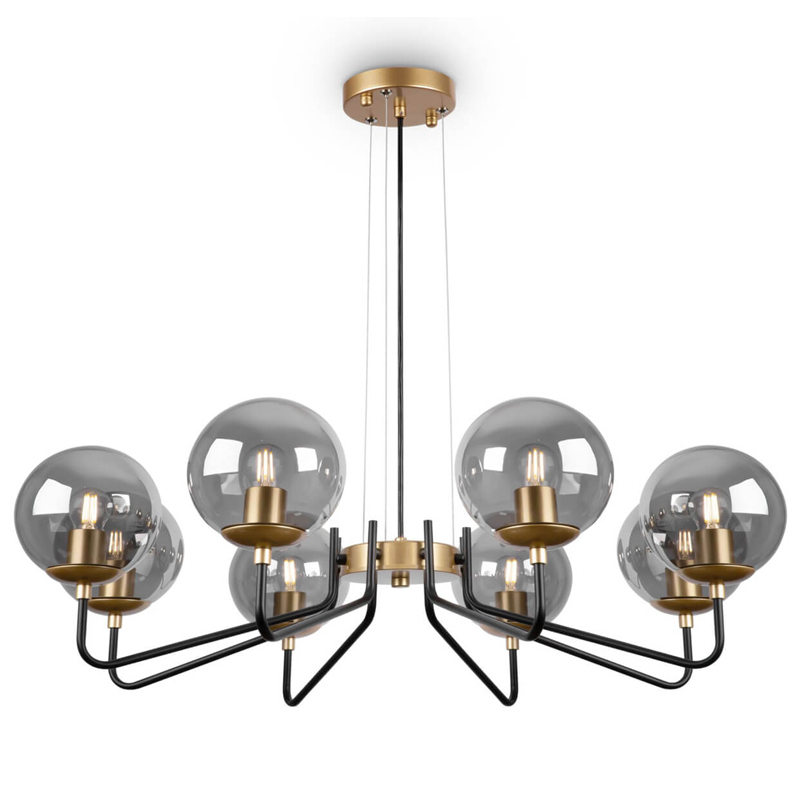 Люстра Benigno Chandelier Золотой Прозрачный (Transparent) Черный Люстра Benigno Chandelier Золотой Прозрачный (Transparent) Черный в Липецке | Loft Concept