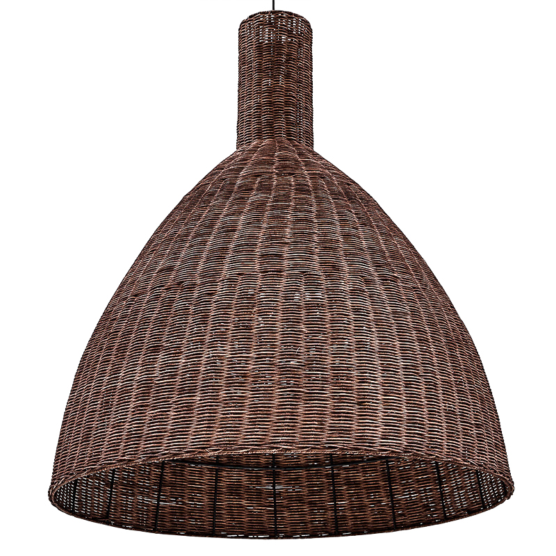 Подвесной светильник Wicker Bell 90 Бежево-серый Подвесной светильник Wicker Bell 90 Бежево-серый в Липецке | Loft Concept
