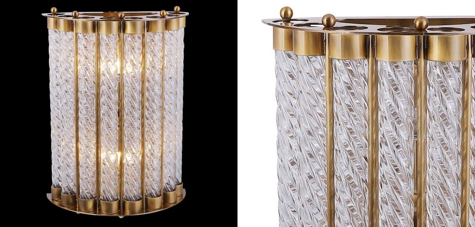 Бра Glass Spirals Sconces Бра Glass Spirals Sconces - Loft-Concept в Липецке