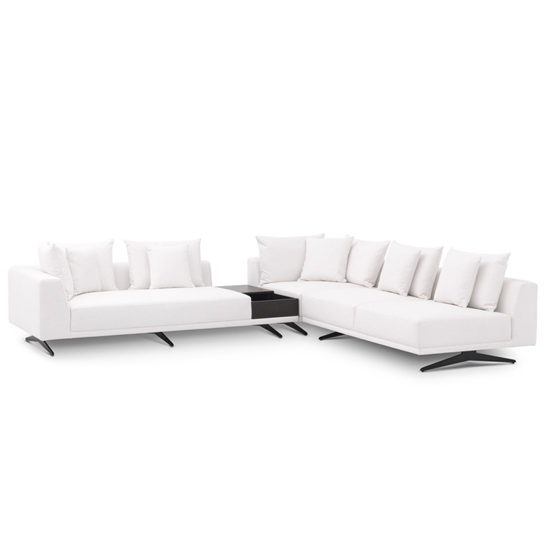 Диван Eichholtz Sofa Endless White Белый Темная бронза Диван Eichholtz Sofa Endless White Белый Темная бронза в Липецке | Loft Concept