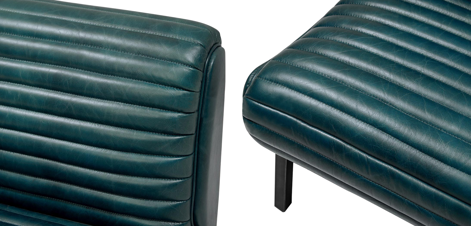 Кресло Gather Emerald Leather Chair - фото №1