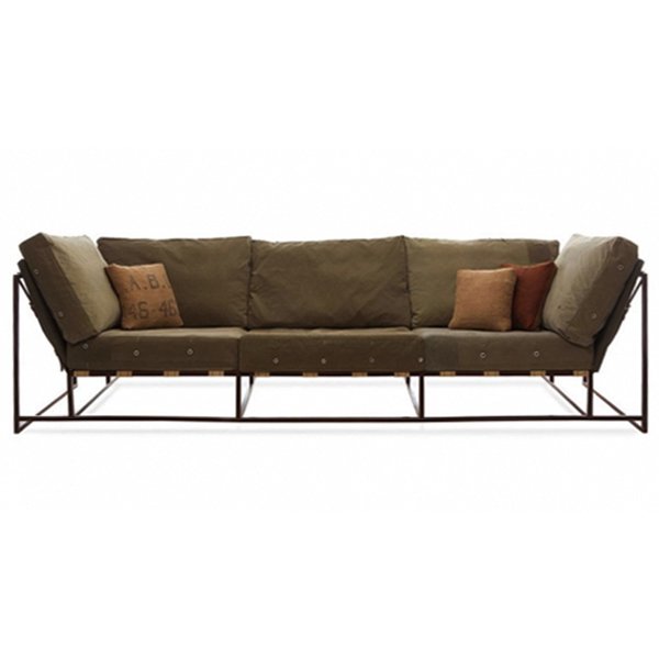 Диван Inheritance Sofa Olive Military Fabric Оливковый Диван Inheritance Sofa Olive Military Fabric Оливковый в Липецке | Loft Concept