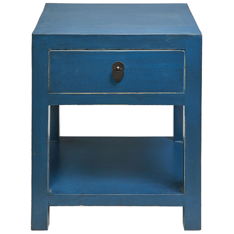 Тумба деревянная Tamsin Nightstand Blue Синий Тумба деревянная Tamsin Nightstand Blue Синий в Липецке | Loft Concept