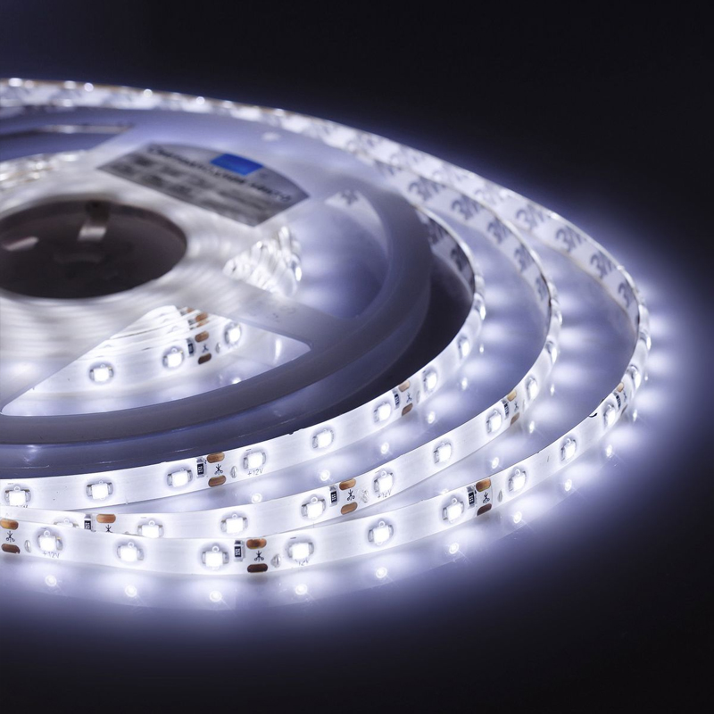 Светодиодная влагозащищенная лента 4,8W/m 60LED/m 3528SMD холодный белый Белый Светодиодная влагозащищенная лента 4,8W/m 60LED/m 3528SMD холодный белый Белый в Липецке | Loft Concept