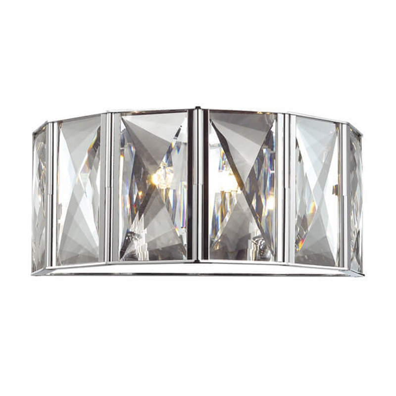 Бра Tiers Crystal Light Chrome Хром Прозрачный (Transparent) Бра Tiers Crystal Light Chrome Хром Прозрачный (Transparent) в Липецке | Loft Concept