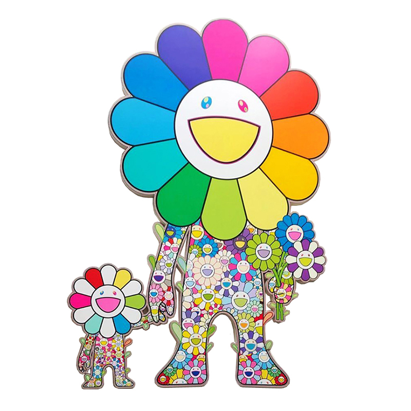 Takashi Murakami Большой Арт-объект на стену Смеющиеся Цветы Мульти Takashi Murakami Большой Арт-объект на стену Смеющиеся Цветы Мульти в Липецке | Loft Concept