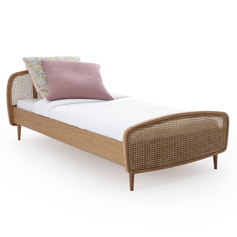 Кровать Morten Wicker Bed Светлый дуб Кровать Morten Wicker Bed Светлый дуб в Липецке | Loft Concept