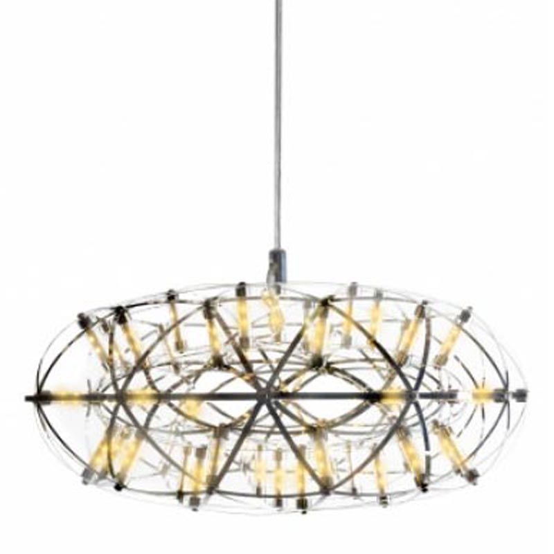 Люстра Moooi 3D Sphere Oval Yellow lamp S Хром в Липецке | Loft Concept 