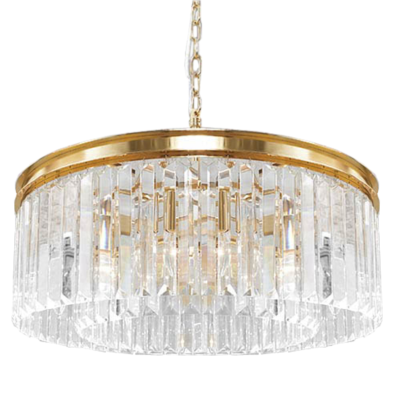 Люстра RH Odeon Chandelier Gold 65 Прозрачное Стекло Золотой Люстра RH Odeon Chandelier Gold 65 Прозрачное Стекло Золотой в Липецке | Loft Concept