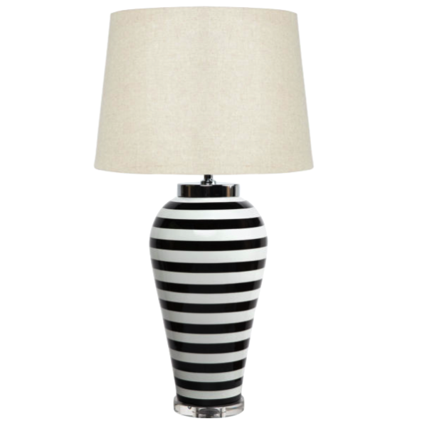 Настольная лампа Black & White Stripes Настольная лампа Black & White Stripes в Липецке | Loft Concept