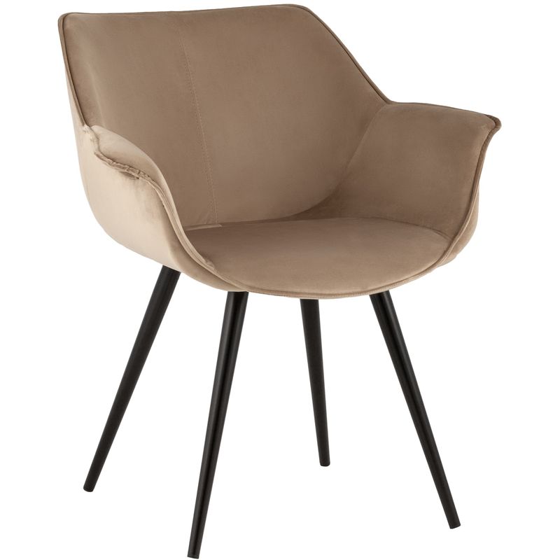 Стул Mason chair Велюр Капучино Бежевый Черный в Липецке | Loft Concept 