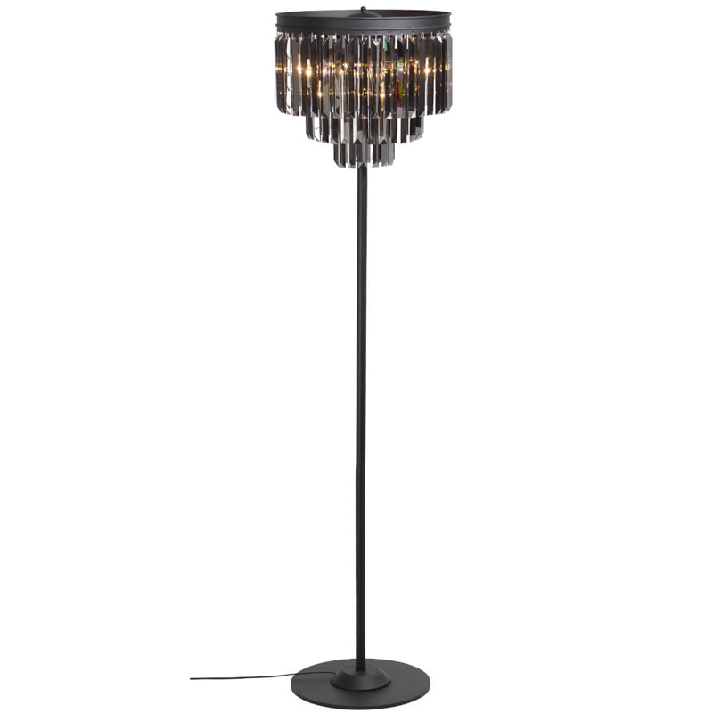 Торшер RH Odeon Smok GLASS Floor Lamp Стекло Смок Черный Торшер RH Odeon Smok GLASS Floor Lamp Стекло Смок Черный в Липецке | Loft Concept