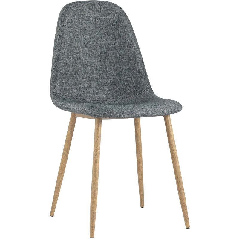 Стул Archie Chair Серая Рогожка Деревянные ножки Серый Древесина Стул Archie Chair Серая Рогожка Деревянные ножки Серый Древесина в Липецке | Loft Concept