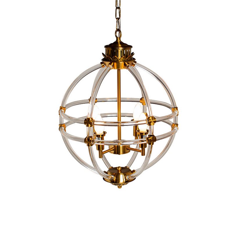 Люстра Eichholtz Chandelier Impero Gold Золотой Прозрачный Люстра Eichholtz Chandelier Impero Gold Золотой Прозрачный в Липецке | Loft Concept