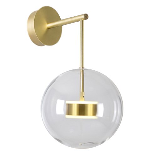 Бра BUBBLE Mono Wall Lamp Латунь Прозрачный (Transparent) Бра BUBBLE Mono Wall Lamp Латунь Прозрачный (Transparent) в Липецке | Loft Concept