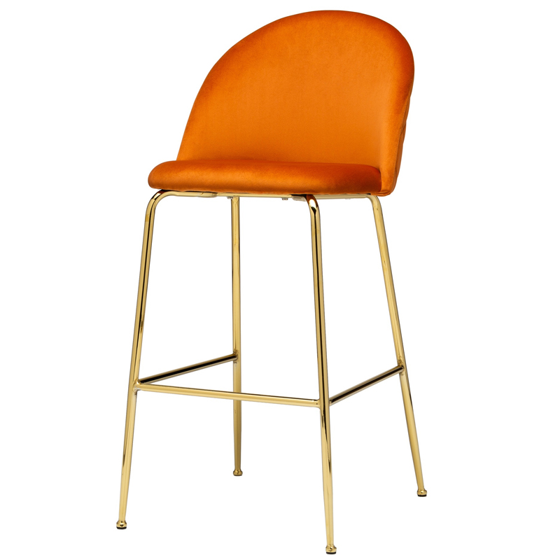 Барный стул Vendramin Bar Stool terracotta Терракотовый Глянцевое золото Барный стул Vendramin Bar Stool terracotta Терракотовый Глянцевое золото в Липецке | Loft Concept