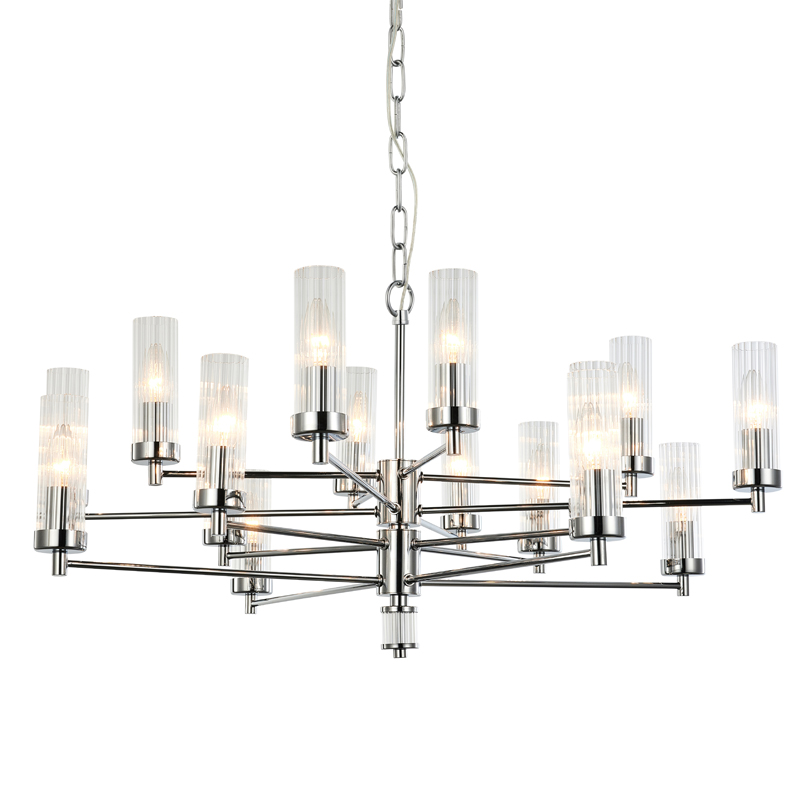 Люстра Jeanette Chandelier Chromium 85 Хром Прозрачный Люстра Jeanette Chandelier Chromium 85 Хром Прозрачный в Липецке | Loft Concept