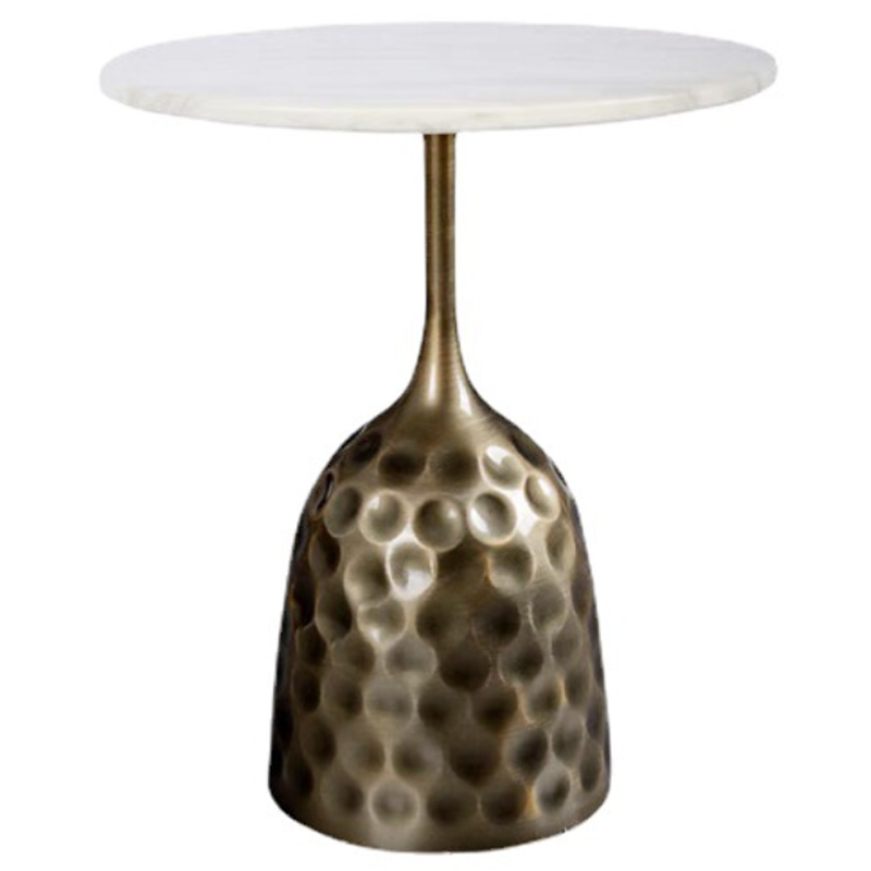 Приставной стол Cluster Surface Bronze White Stone Side Table Античная Бронза Белый Приставной стол Cluster Surface Bronze White Stone Side Table Античная Бронза Белый в Липецке | Loft Concept