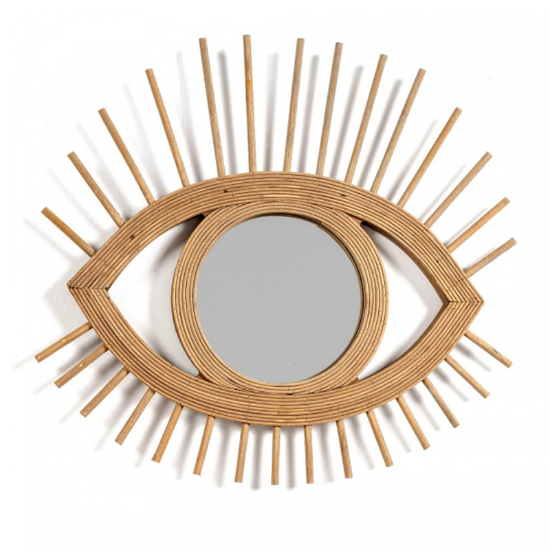 Зеркало Mirror Wooden Eye Коричневый Зеркало Mirror Wooden Eye Коричневый в Липецке | Loft Concept