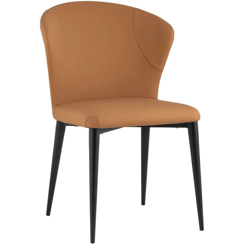 Стул Enigma Chair Оранжевая Экокожа Оранжевый Черный Стул Enigma Chair Оранжевая Экокожа Оранжевый Черный в Липецке | Loft Concept