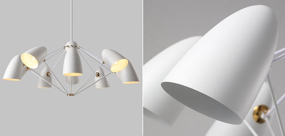 Люстра JLYLITE 10-Light Sputnik Chandelier White Люстра JLYLITE 10-Light Sputnik Chandelier White - Loft-Concept в Липецке