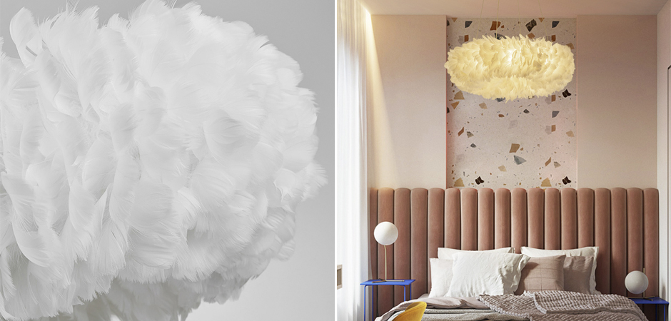 Люстра Кольцо из перьев Plumage White Люстра Кольцо из перьев Plumage White - Loft-Concept в Липецке