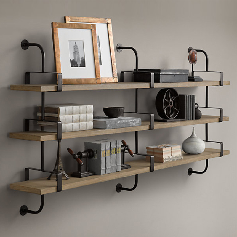 Полка из Дуба RH SHELVING & LEDGES 150 см Графит Полка из Дуба RH SHELVING & LEDGES 150 см Графит в Липецке | Loft Concept