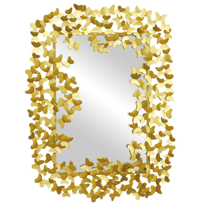 Зеркало Golden Butterflies Mirror Золотой Зеркало Golden Butterflies Mirror Золотой в Липецке | Loft Concept