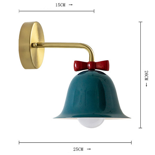 Бра Колокольчик Bell with Bow Deep Blue Wall Lamp Темно-синий Бра Колокольчик Bell with Bow Deep Blue Wall Lamp Темно-синий в Липецке
