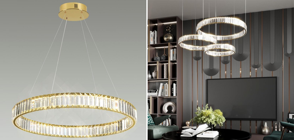 Люстра Хрустальная Ring Horizontal 1 кольцо Люстра Хрустальная Ring Horizontal 1 кольцо - Loft-Concept в Липецке