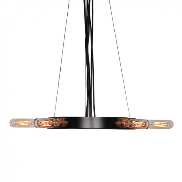 Люстра Loft Star Pendant 6 Ring Черный Люстра Loft Star Pendant 6 Ring Черный в Липецке | Loft Concept