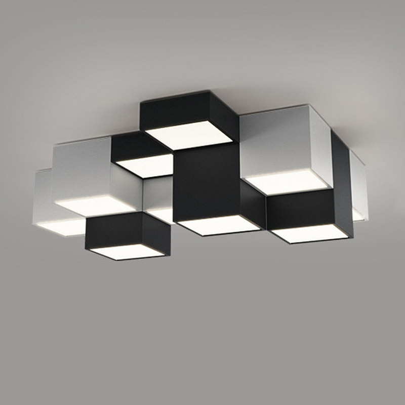 Комбинация из 12-ти геометрических потолочных светильников Twelve Geometric Lamps Черный Белый Комбинация из 12-ти геометрических потолочных светильников Twelve Geometric Lamps Черный Белый в Липецке | Loft Concept