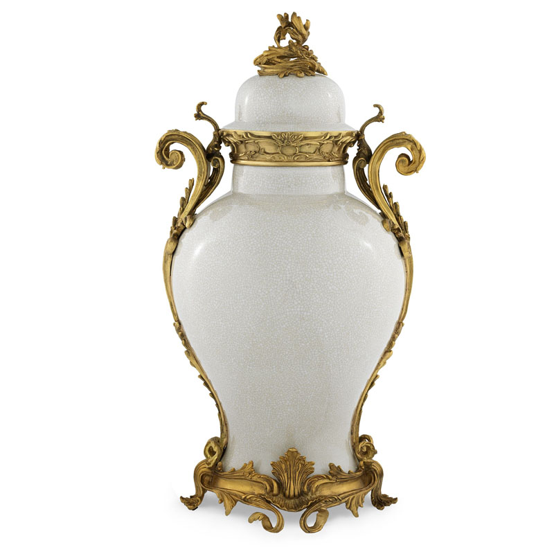 Ваза Eichholtz VASE ARMAND Кремовый Золотой Ваза Eichholtz VASE ARMAND Кремовый Золотой в Липецке | Loft Concept